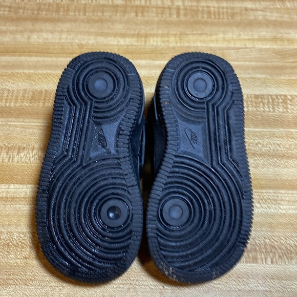 Nike Air Force 1 TD Low 314194-001 Black sneakers size 6c - Picture 5 of 7